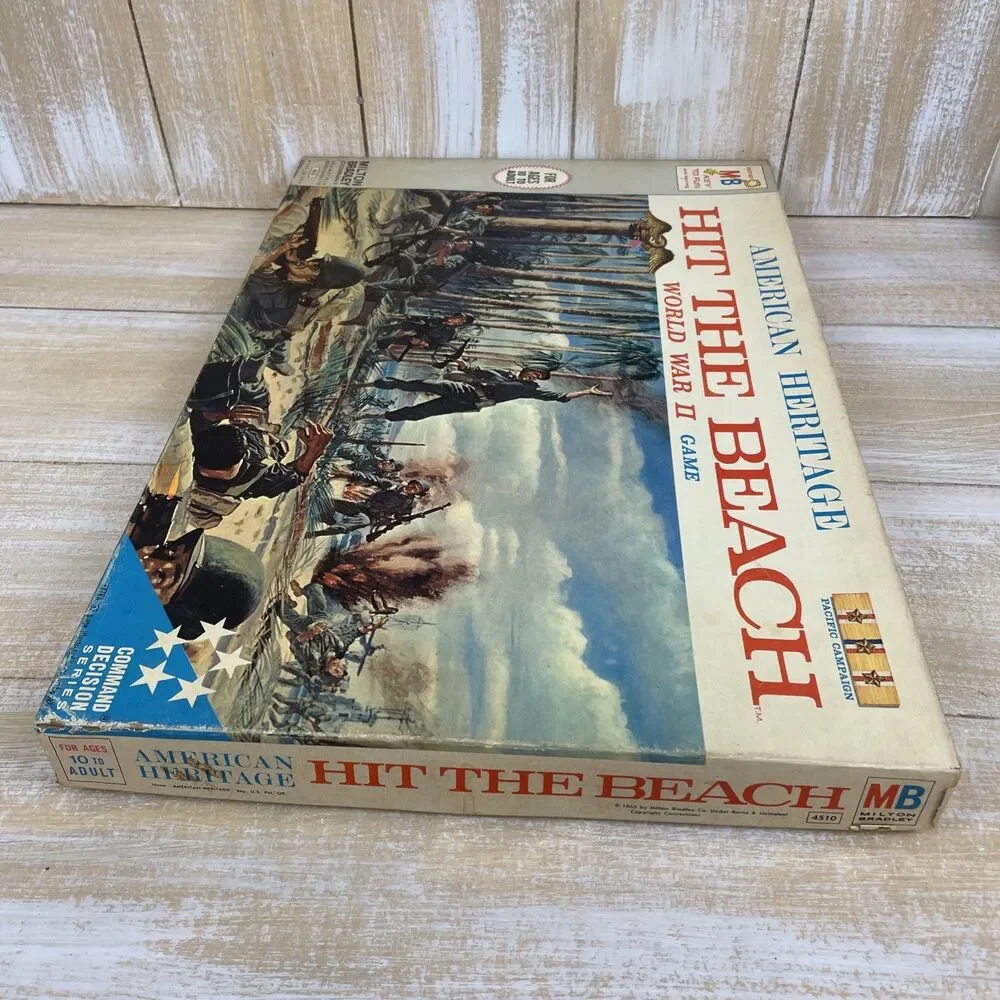 American Heritage Hit The Beach Board Game #4510 Milton Bradley 1965 *Complete